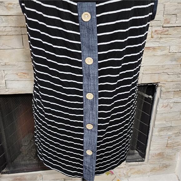 STRIPED‎ super soft button detail task top size XL - Picture 4 of 6